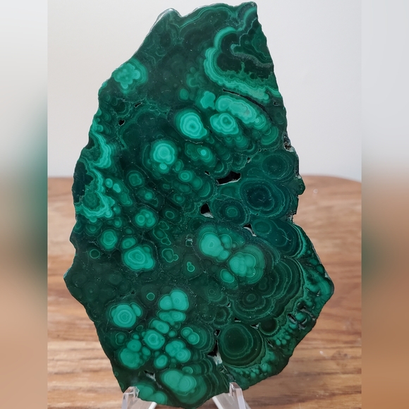 Malachite Crystal Slab 0.36 Pounds - Picture 7 of 12